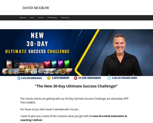David McGraw, Ph.D VIP Membership (Over 100 Distinctive Hypnosis Periods) David McGraw, Ph.D VIP Membership (Over 100 Distinctive Hypnosis Periods)