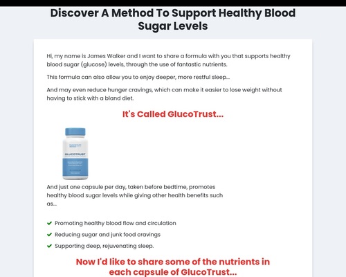 GlucoTrust – King of the Blood Sugar Presents GlucoTrust – King of the Blood Sugar Presents