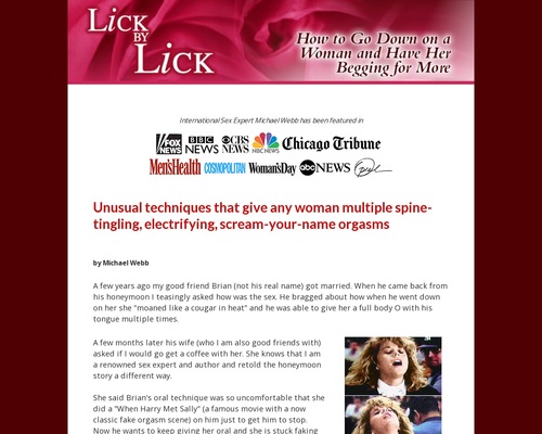 Lick by Lick – How you can Give Oral Intercourse and Have Her Begging for Extra Lick by Lick – How you can Give Oral Intercourse and Have Her Begging for Extra