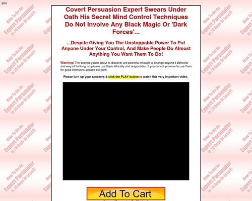 How To Be An Skilled Persuader… In 20 Days Or Much less! How To Be An Skilled Persuader… In 20 Days Or Much less!