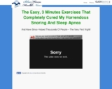 The Cease Loud night breathing and Sleep Apnea Train Program